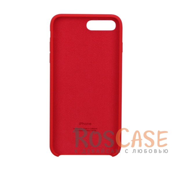 Фотография Красный / Red Оригинальный силиконовый чехол для Apple iPhone 7 plus (5.5") (реплика)