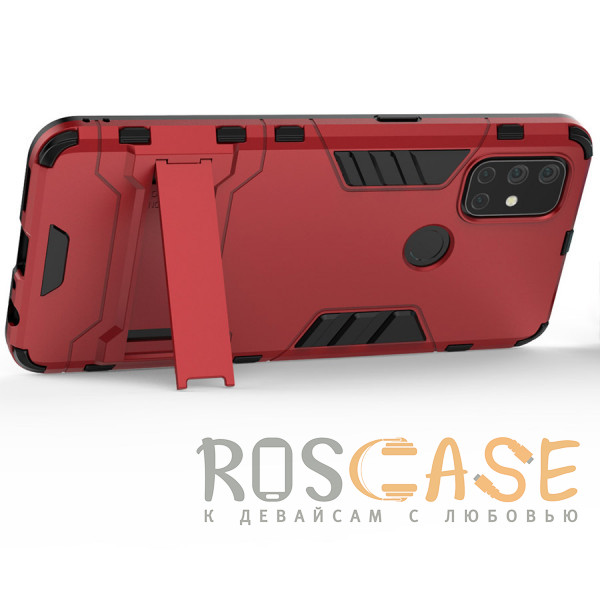 Изображение Красный Transformer | Противоударный чехол-подставка для OnePlus Nord N10 5G с мощной защитой корпуса