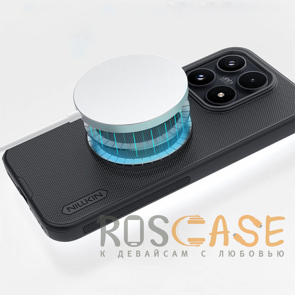 Фотография Черный Nillkin Super Frosted Shield Magnetic | Пластиковый чехол с поддержкой Magsafe для Xiaomi Mi 17