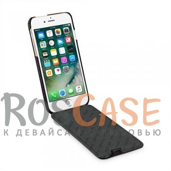 Фото Черный / Charcoal Black Кожаный чехол (флип) TETDED Lava Series для Apple iPhone 7 / 8 (4.7")
