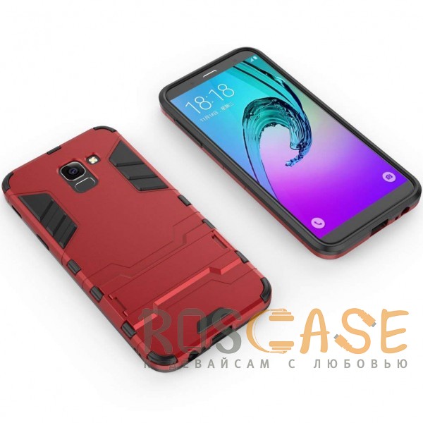 Изображение Красный / Dante Red Transformer | Противоударный чехол для Samsung J600F Galaxy J6 (2018) с мощной защитой корпуса