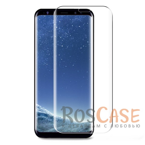 Фото Прочное закаленное защитное стекло с закругленными краями и олеофобным покрытием для Samsung G955 Galaxy S8 Plus