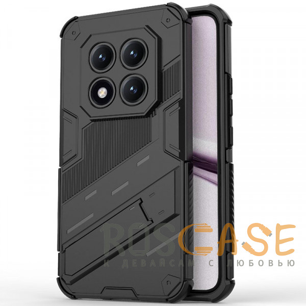 Фото Черный Megatron | Противоударный чехол-подставка для Xiaomi Redmi Note 15 Pro Plus с защитой камеры