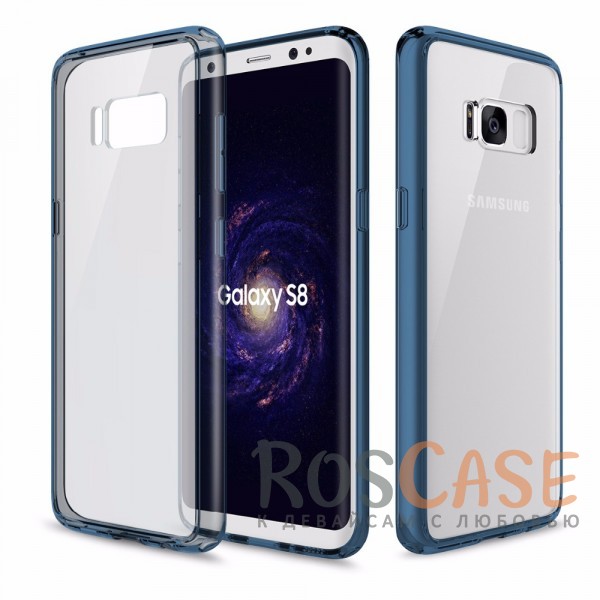 Фото Синий / Transparent Blue Rock Pure | Ультратонкий чехол для Samsung G950 Galaxy S8 из прозрачного пластика