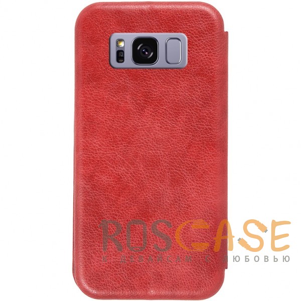 Изображение Красный Open Color 2 | Чехол-книжка на магните для Samsung G950 Galaxy S8 с подставкой и внутренним карманом