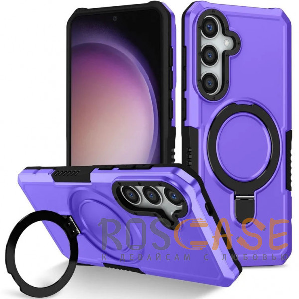 Фото Фиолетовый Magnetic Armor Ring | Противоударный чехол с MagSafe и кольцом для Samsung Galaxy A56 / A36 5G