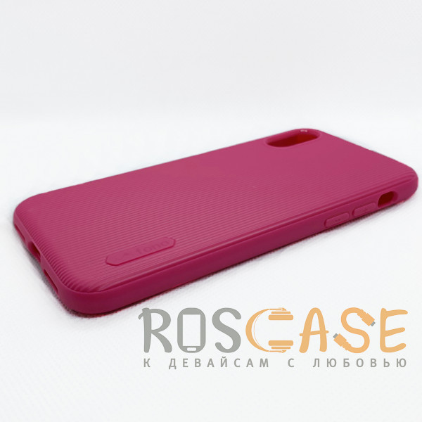 Фотография Розовый Силиконовая накладка Fono для iPhone XS/X 