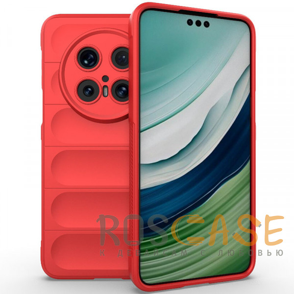 Фото Красный Flex Silicone | Противоударный чехол для Huawei Mate 70 Pro / 70 Pro Plus с защитой камеры и микрофиброй