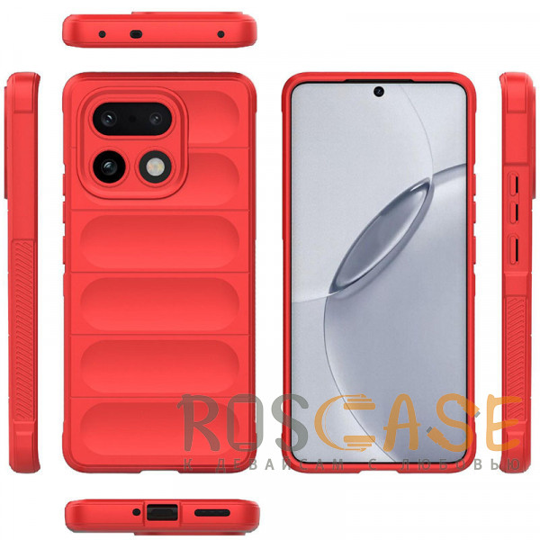 Фото Красный Flex Silicone | Противоударный чехол для Realme 16 Pro Plus с защитой камеры и микрофиброй