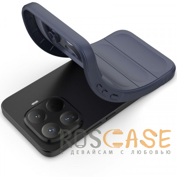 Фотография Темно-синий Flex Silicone | Противоударный чехол для Xiaomi Mi 15T Pro с защитой камеры и микрофиброй