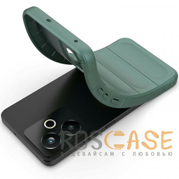Фотография Зеленый Flex Silicone | Противоударный чехол для Realme 14T 5G с защитой камеры и микрофиброй