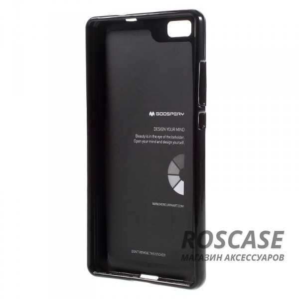 Фотография Черный Mercury Jelly Pearl Color | Яркий силиконовый чехол для для Huawei P8 Lite