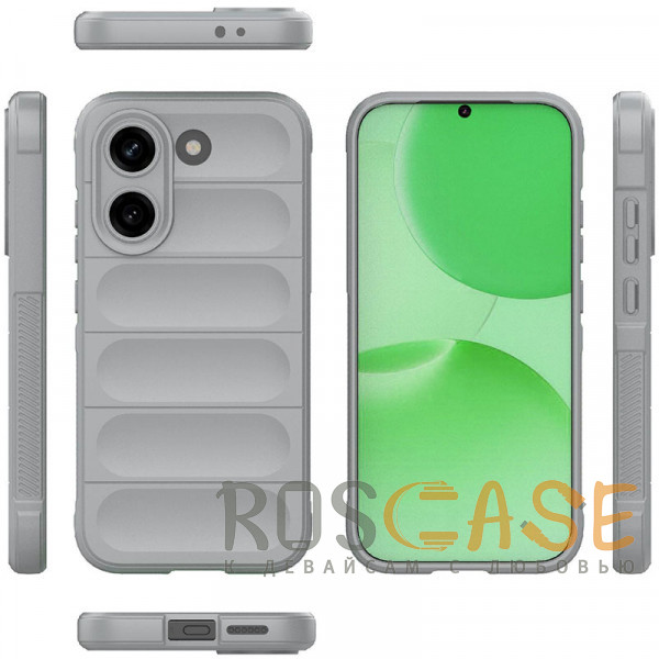 Фото Серый Flex Silicone | Противоударный чехол для Poco X8 Pro / Xiaomi Turbo 5 с защитой камеры