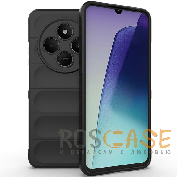 Фото Черный Flex Silicone | Противоударный чехол для Xiaomi Redmi 14C 4G / Poco C75 4G / Redmi A4 5G с защитой камеры и микрофиброй