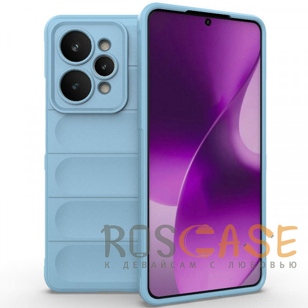 Фото Голубой Flex Silicone | Противоударный чехол для Realme 15 Pro 5G с защитой камеры и микрофиброй