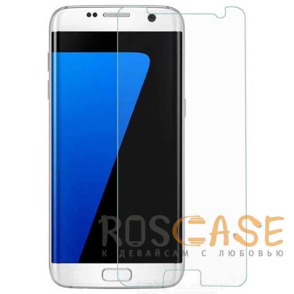 Фото Прозрачное защитное стекло с закругленными краями и олеофобным покрытием для Samsung G935F Galaxy S7 Edge