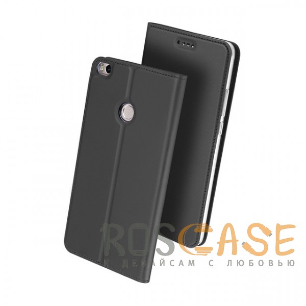 Изображение Серый Dux Ducis | Чехол-книжка для Xiaomi Mi Max 2 с подставкой и карманом для визиток
