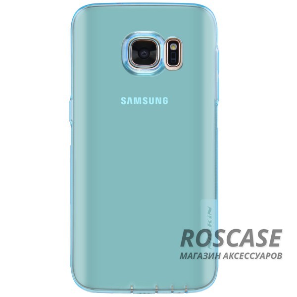 Изображение Голубой (прозрачный) Nillkin Nature | Силиконовый чехол для Samsung G930F Galaxy S7