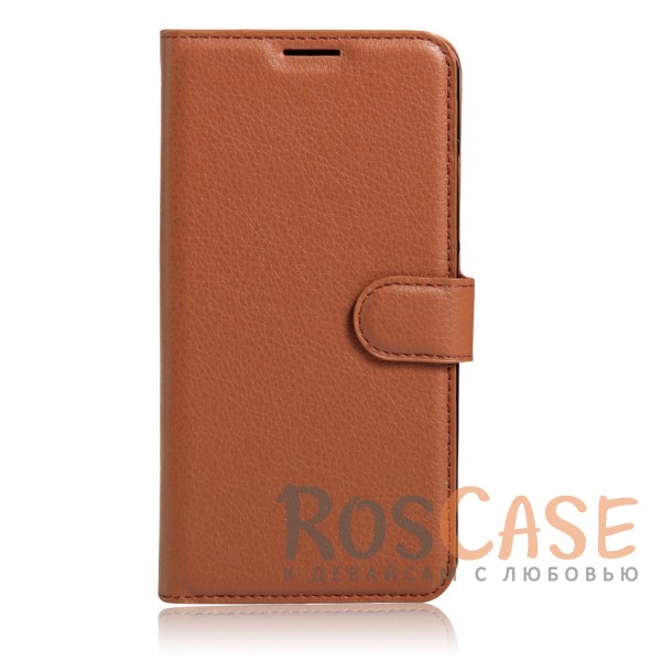 Фотография Коричневый Wallet | Кожаный чехол-кошелек с внутренними карманами для Meizu M5 Note