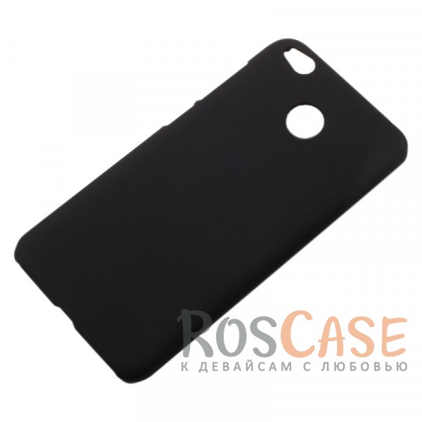 Фото Черный Матовый пластиковый защитный чехол-накладка с защитой боковых граней для Xiaomi Redmi 4X