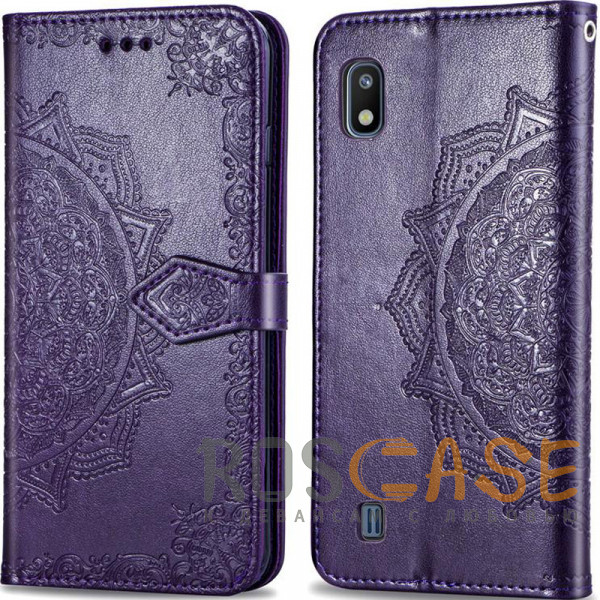 Изображение Фиолетовый Кожаный чехол (книжка) Art Case с визитницей для Samsung Galaxy A10 (A105F)