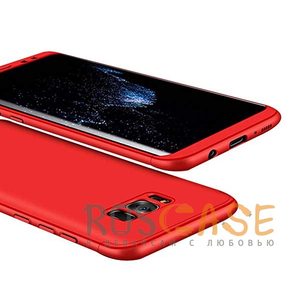 Фотография Красный GKK LikGus 360° | Двухсторонний чехол для Samsung G950 Galaxy S8 с защитными вставками