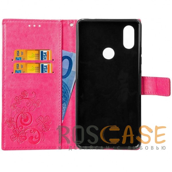 Изображение Розовый Чехол-книжка с узорами на магнитной застёжке для Xiaomi Mi A2 Lite / Redmi 6 Pro