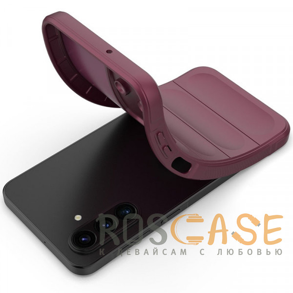 Фотография Бордовый Flex Silicone | Противоударный чехол для Samsung Galaxy A17 с защитой камеры и микрофиброй