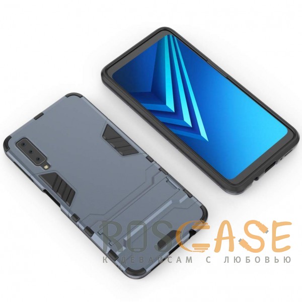 Изображение Серый / Metal slate Transformer | Противоударный чехол для Samsung A750 Galaxy A7 (2018) с мощной защитой корпуса