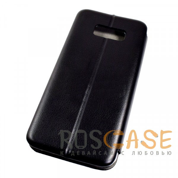 Фото Черный Кожаный чехол-книжка для Samsung G955 Galaxy S8 Plus с функцией Sleep mode