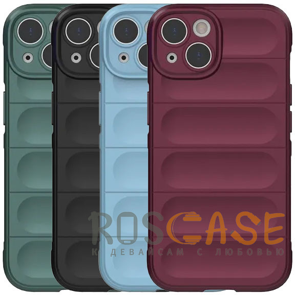 Фото Flex Silicone | Противоударный чехол для iPhone 14 с защитой камеры и микрофиброй