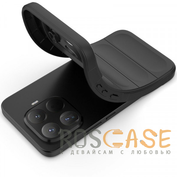 Фотография Черный Flex Silicone | Противоударный чехол для Xiaomi Mi 15T Pro с защитой камеры и микрофиброй