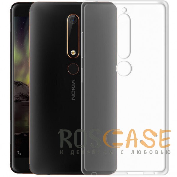 

J-Case THIN | Гибкий силиконовый чехол для Nokia 6.1 (Бесцветный)