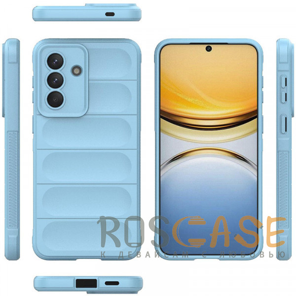 Фото Голубой Flex Silicone | Противоударный чехол для Samsung Galaxy A57 с защитой камеры и микрофиброй