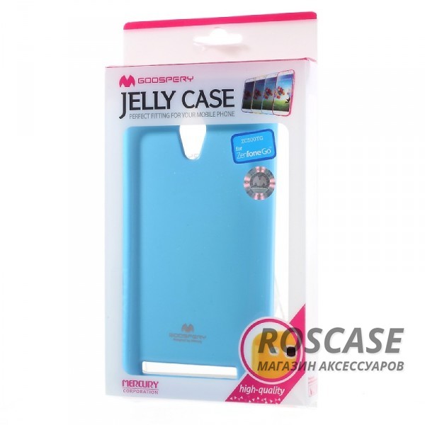 Изображение Бирюзовый Mercury Jelly Pearl Color | Яркий силиконовый чехол для для Asus ZenFone Go (ZC500TG)