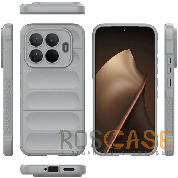 Фото Серый Flex Silicone | Противоударный чехол для Xiaomi Mi 15T Pro с защитой камеры и микрофиброй