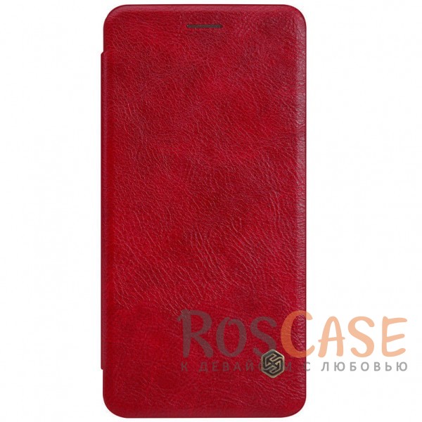 Фотография Красный Nillkin Qin натур. кожа | Чехол-книжка для Samsung N935 Galaxy Note Fan Edition