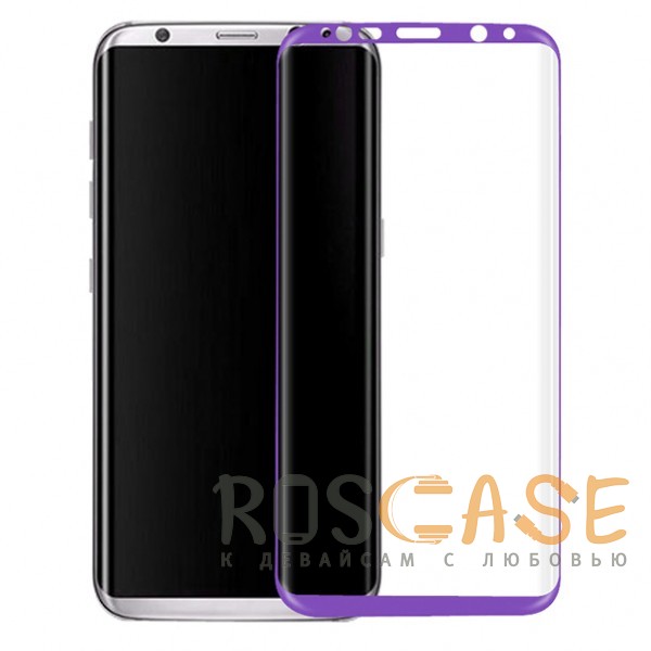 Фото Защитное стекло 3D с цветной рамкой на весь экран для Samsung G955 Galaxy S8 Plus
