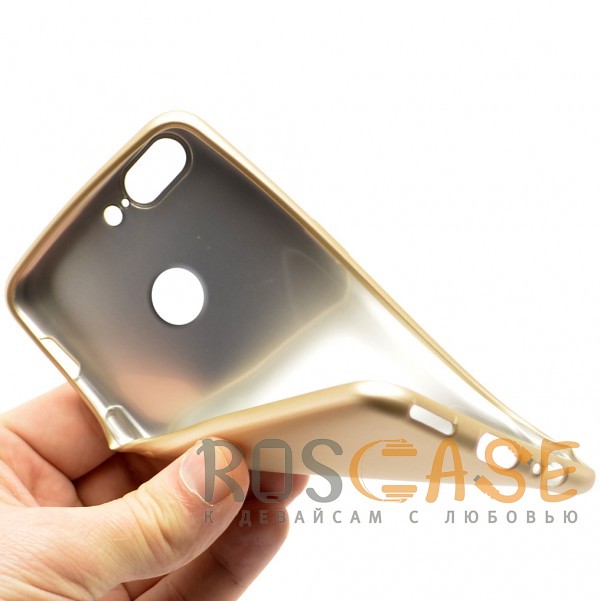 Изображение Золотой J-Case THIN | Гибкий силиконовый чехол для OnePlus 5T