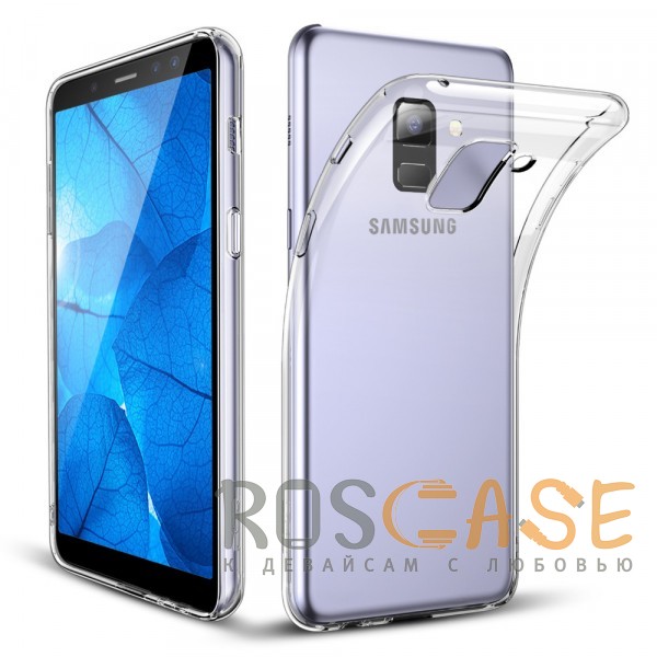 Фото Бесцветный J-Case THIN | Гибкий силиконовый чехол для Samsung A530 Galaxy A8 (2018)