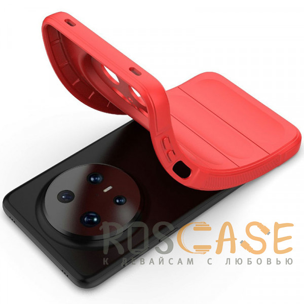 Фотография Красный Flex Silicone | Противоударный чехол для Huawei Mate 70 Pro / 70 Pro Plus с защитой камеры и микрофиброй