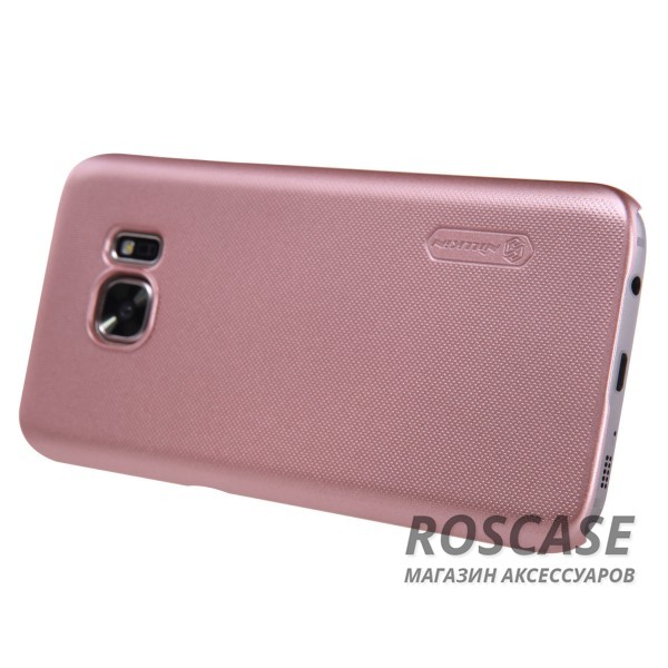 Изображение Rose Gold Nillkin Super Frosted Shield | Матовый чехол для Samsung G930F Galaxy S7