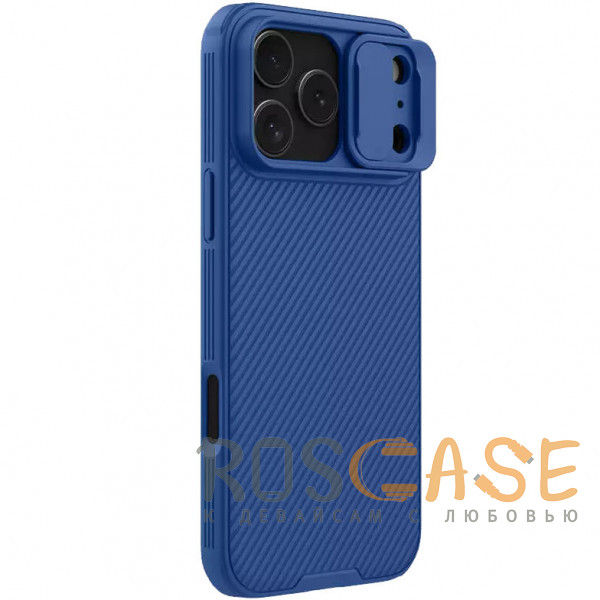 Фотография Синий Nillkin CamShield Pro | Чехол из пластика и TPU с защитой камеры для iPhone 17 Pro Max