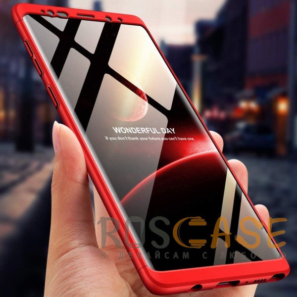 Изображение Красный GKK LikGus 360° | Двухсторонний чехол для Samsung Galaxy Note 9 с защитными вставками