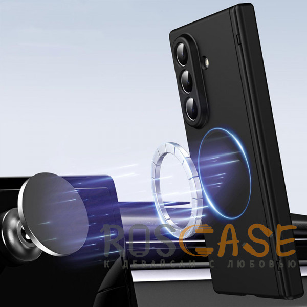 Фото Черный Чехол 3D с Magsafe и внешним стеклом для Samsung Galaxy Z Fold 7