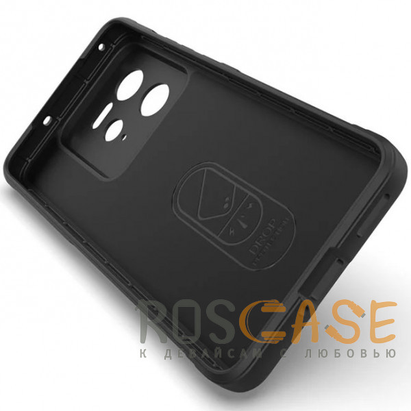 Изображение Черный Flex Silicone | Противоударный чехол для Realme GT7 Pro 5G (GT 7 Pro) с защитой камеры и микрофиброй