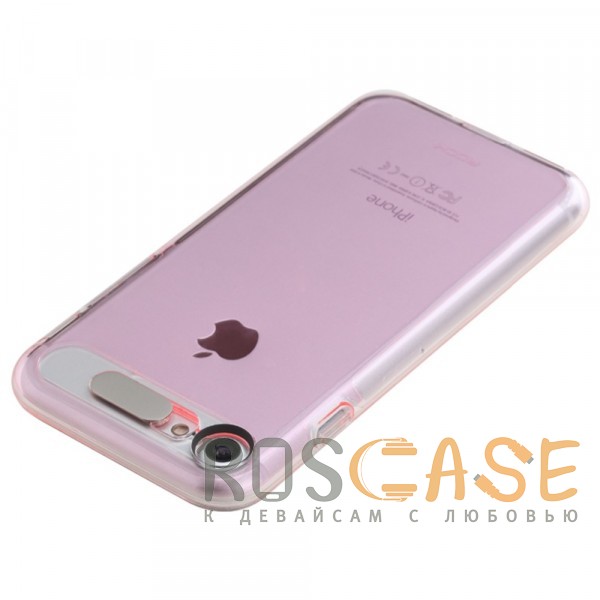 Изображение Розовый / Transparent pink ROCK Tube | Светящийся чехол для iPhone 7/8/SE (2020) с цветной подсветкой входящих вызовов