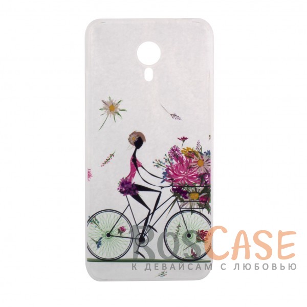 

TPU чехол Cute Print для Meizu M3 Note (Bicycle riding)