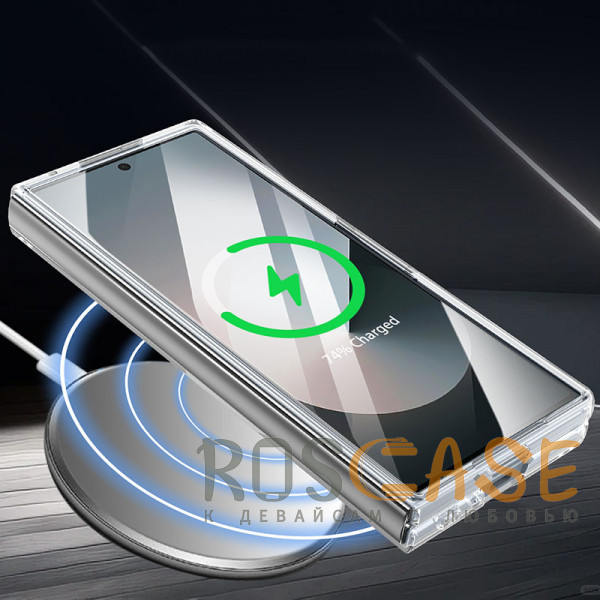 Фото Прозрачный Crystal 3D Magsafe | Прозрачный пластиковый чехол для Samsung Galaxy Z Fold 6