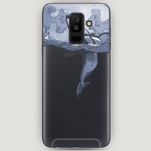 RosCase | Силиконовый чехол Два измерения на Samsung Galaxy A6 Plus (2018)